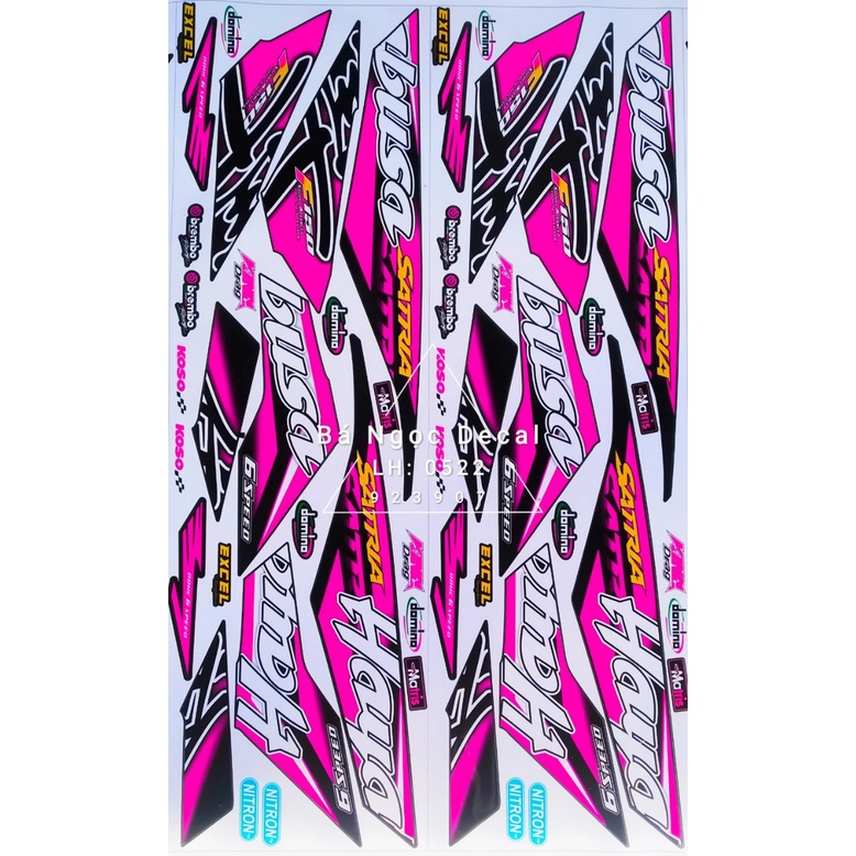 Tem hayabusa cho xe satria  👉chế tem theo yêu cầu giá rẻ😍