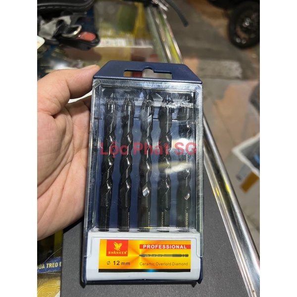 Mũi khoan đa năng 4 cạnh Shanker Professinonal - khoan kính, khoan gạch