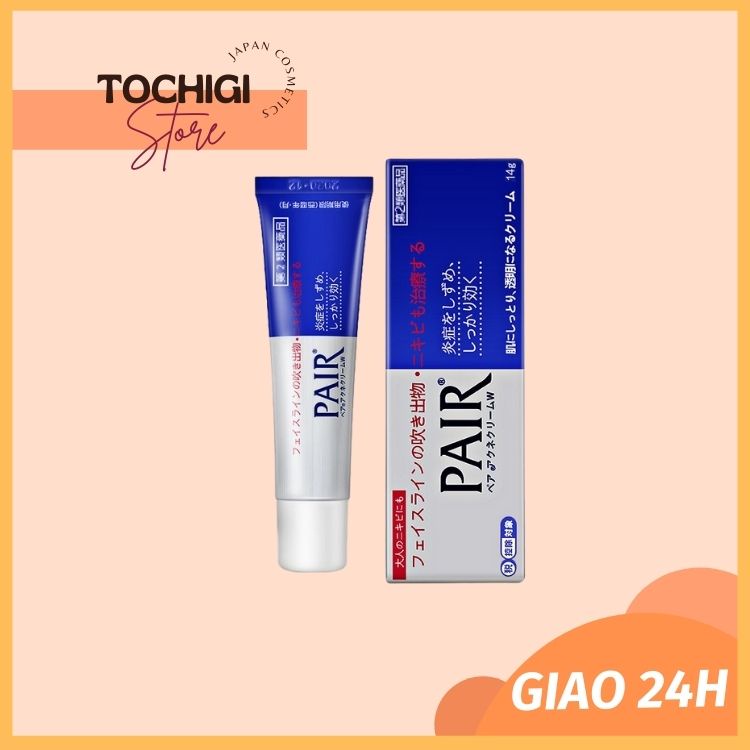 [Mã 2611TIEUDUNG100K giảm 8% đơn 500K] Kem ngừa mụn Pair Acne W Cream Nhật Bản