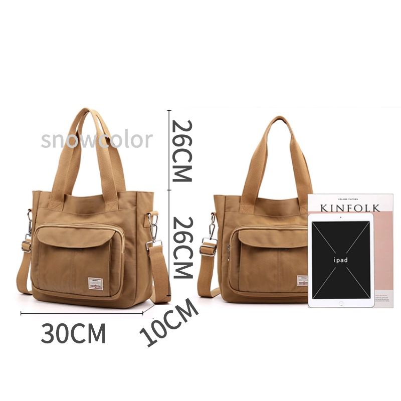 Túi Đeo Chéo Canvas Phong Cách Hàn Quốc Beg Besar Beg Tangan Wanita Murah Cantik Beg Silang Perempuan Cho Nữ