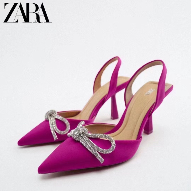 Sandal zara nơ đá