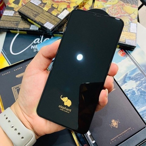 Kính Cường lực Kingkong Elephant  Full Màn viền siêu mỏng chống vân tay IPhone 7Plus 8 Plus X Xs Max 11 12 13  Pro max