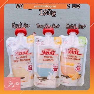 [DATE MỚI] Váng Heinz Custard vị Hoa quả Úc