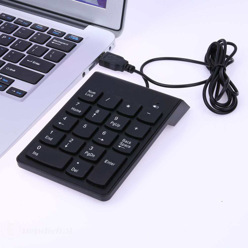 New USB Mini 18-keys Num Pad Numeric Number Keypad Keyboard for Laptop Note