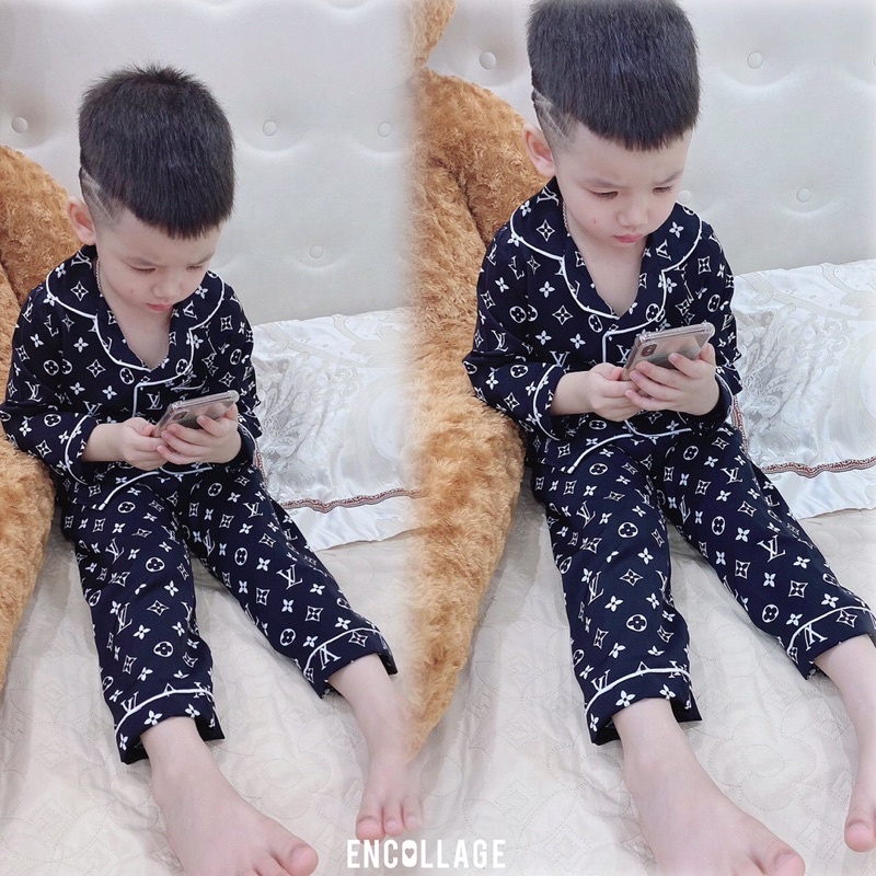 SIZE 20-32kg: bộ pijama lụa tuyết mềm đẹp cho bé trai bé gái - BPLT