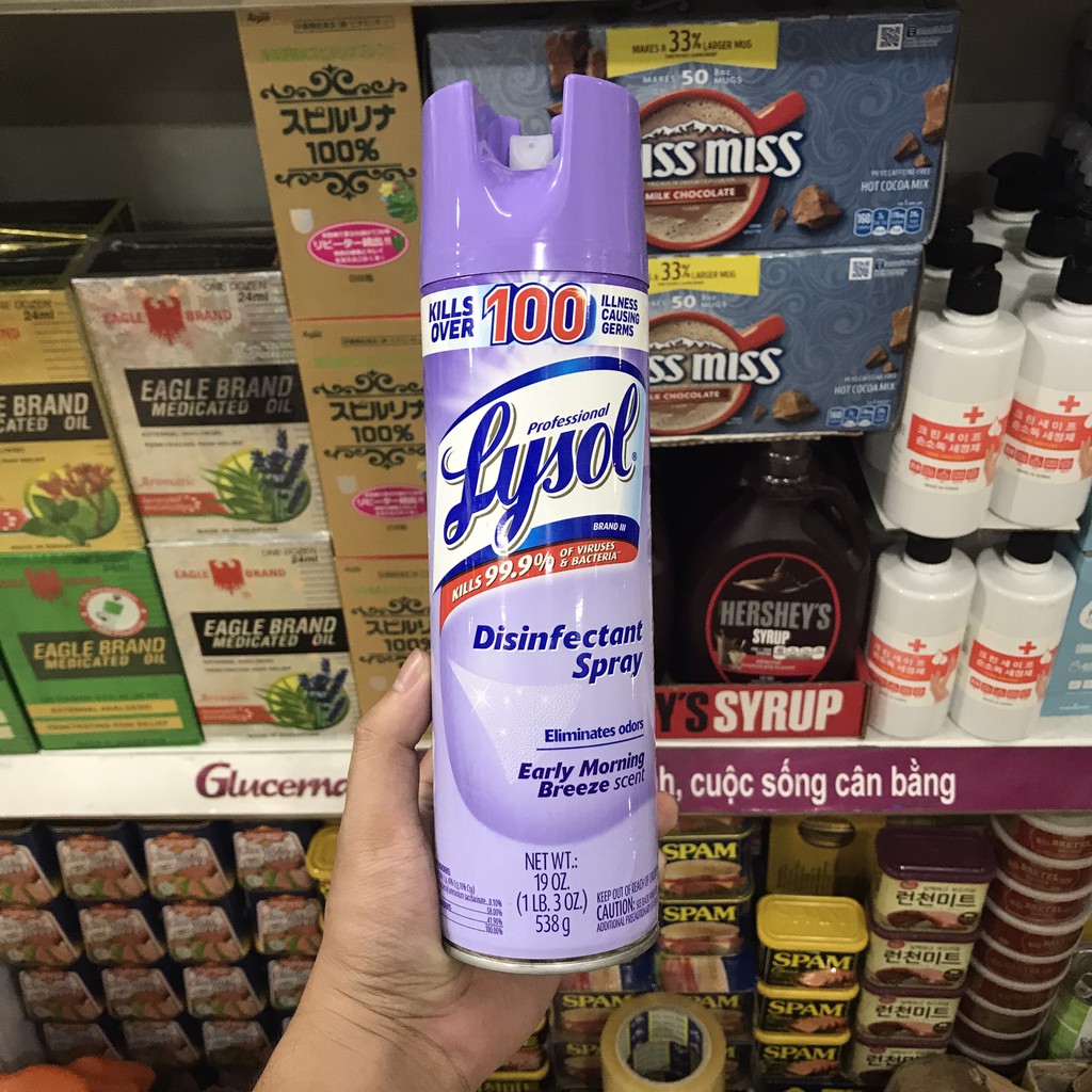 Xịt Phòng Diệt Khuẩn Professional Lysol 538g 19 OZ. Hàng Mỹ Nhập Khẩu