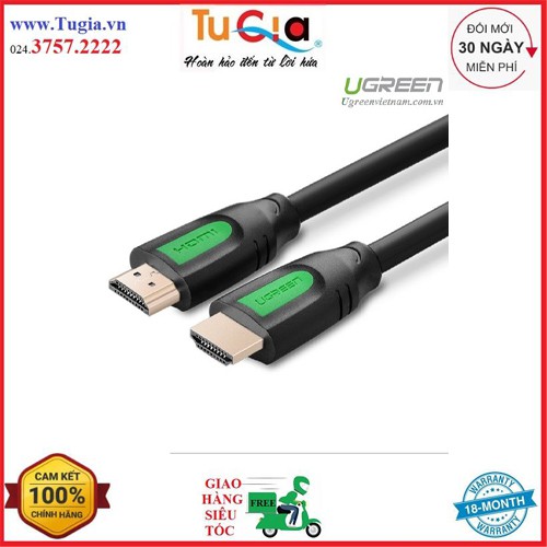 Dây Cáp HDMI 2.0 Hỗ Trợ 3D Full HD 4K x 2K Ugreen 40461 (1.5m) - Hàng Chính Hãng