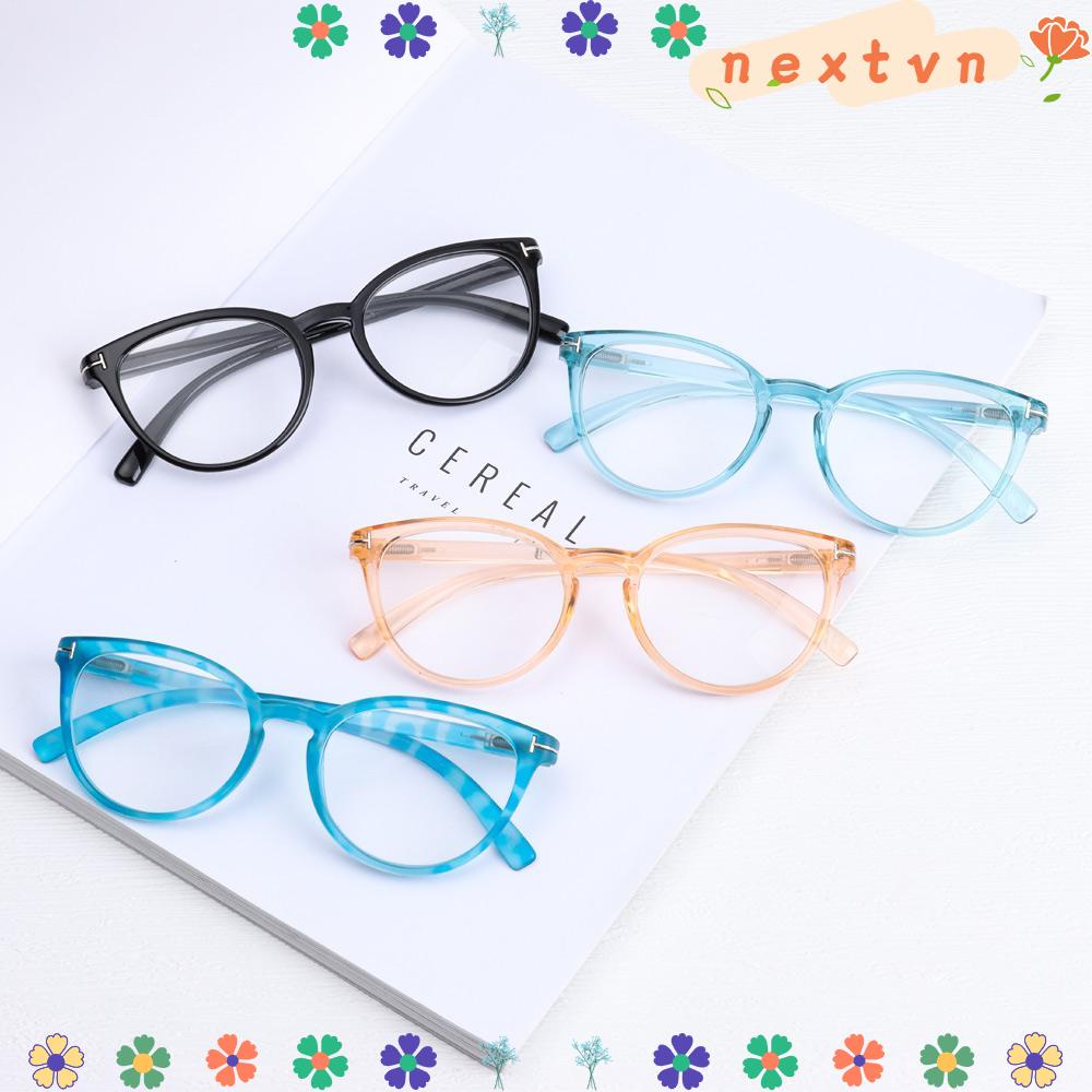 Kính đọc sách chống mệt mỏi bằng nhựa resin tròng kính tròn cổ điển thời trang cho nam và nữ