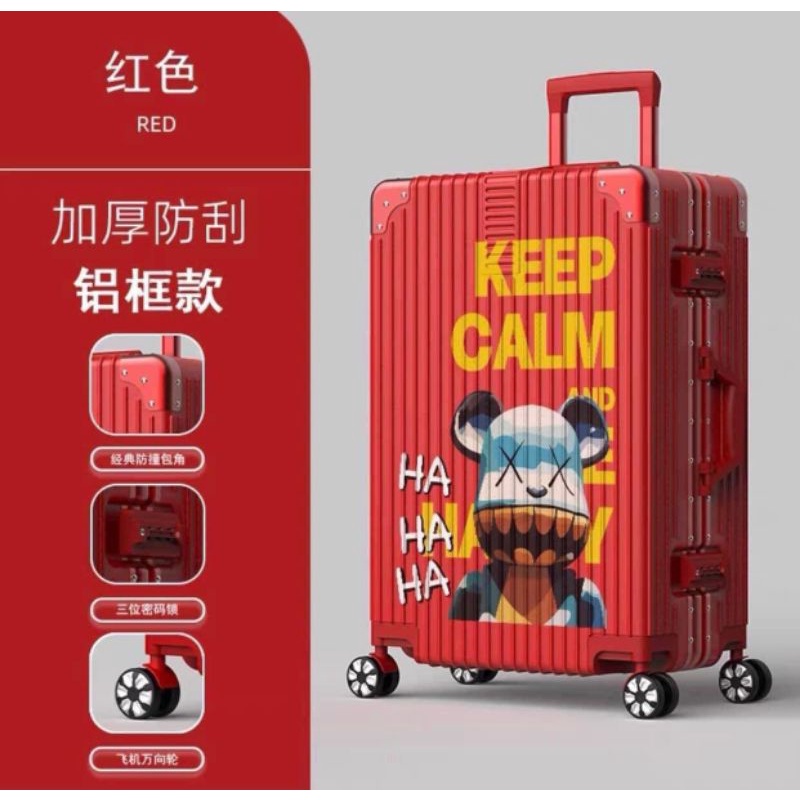 Vali du lịch Gấu khung nhôm khóa sập hàng cao cấp