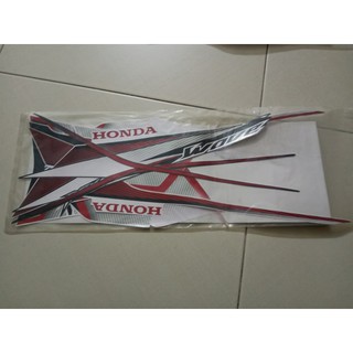 Bộ tem wave Rsx 110 màu đỏ đen 2012
