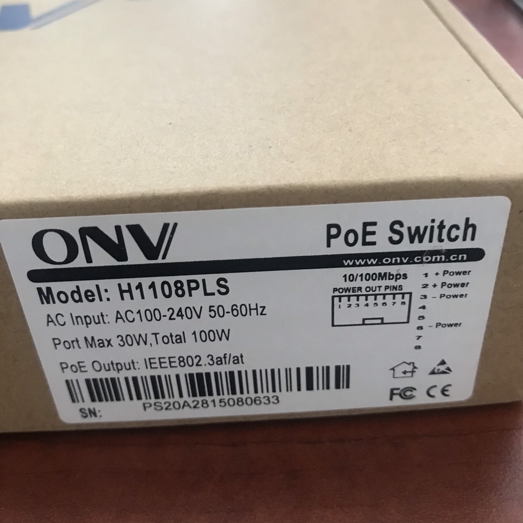 Switch ONV 1108PSD-11064PLS chính hãng giá rẻ/ Bộ chia mạng - Switch POE 'ONV' 4, 8, 16 ports