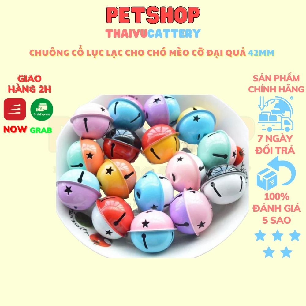 Chuông Cổ Lục Lạc Cho Chó Mèo cỡ đại quả 42mm