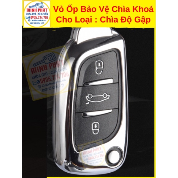 Vỏ Ốp Inox Chìa Khoá Ô Tô Mẫu B11