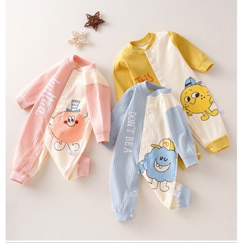 Bộ Body Dài Tay Thu Đông Hoạ Tiết Đáng Yêu Cho Bé Trai Bé Gái Sơ Sinh 𝟏𝟖𝐁𝐃𝐃