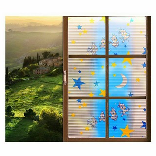 3m Decal dán kiếng khổ 90cm Trăng và sao