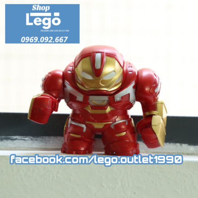 Xếp hình Hulkbuster Ironman Avengers Age of Ultron phong cách Chibi Lego Minifigures Decool 0316 Jisi 10316