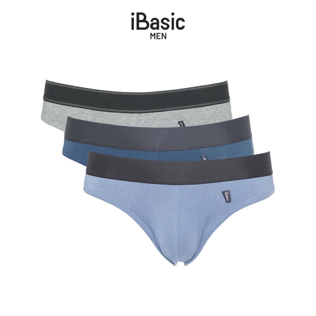Combo 3 quần lót nam tam giác thun cotton iBasic PANM045