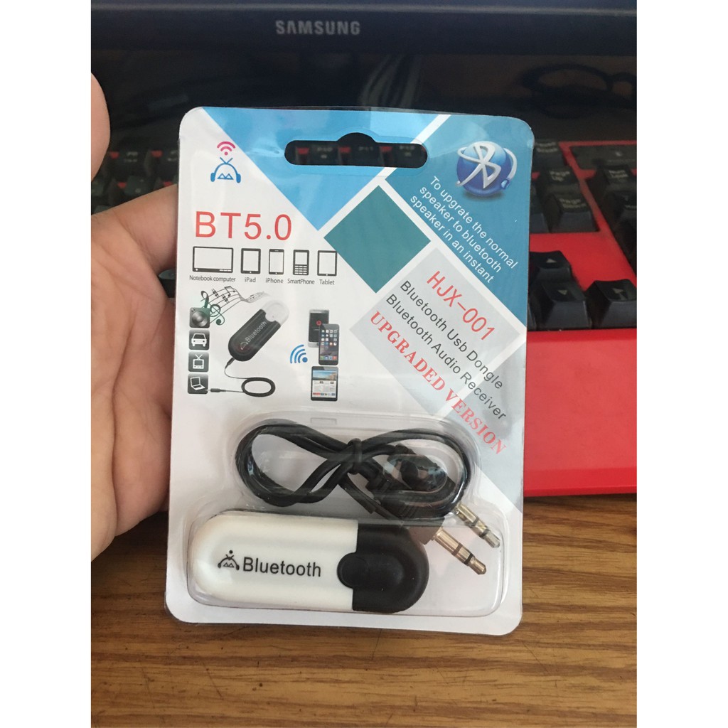 USB Bluetooth Music Dongle Mẫu 5.0 kết nối phạm vi 8 - 10 mét