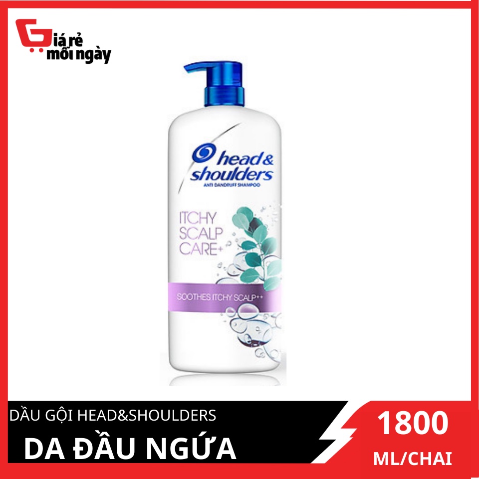 Dầu gội siêu to Head&amp;Shoulders Da đầu ngứa (Tím) 1800ml