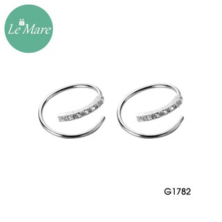 Khuyên tai bạc G1782 - Le'mare Jewelry đá Cz cao cấp, sang trọng