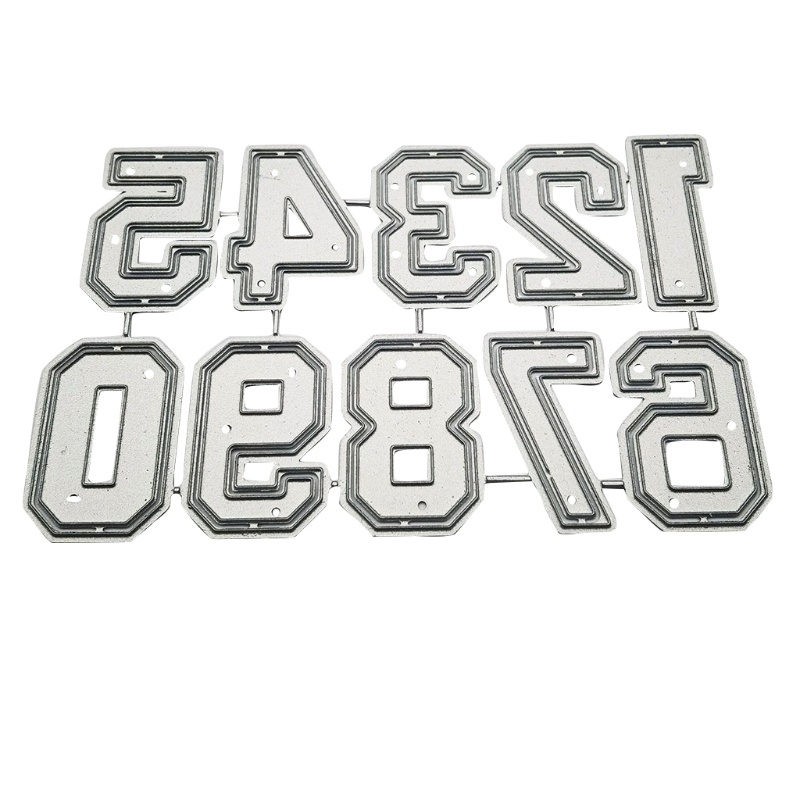 Khuôn Cắt Giấy Làm Từ Kim Loại Hình Số La Mã Trang Trí Scrapbook