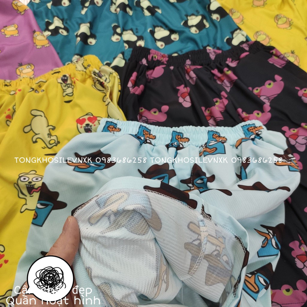 Quần Short THÚ Unisex - QUẦN ĐÙI HOẠT HÌNH HỌA TIẾT CUTE nhiều mẫu