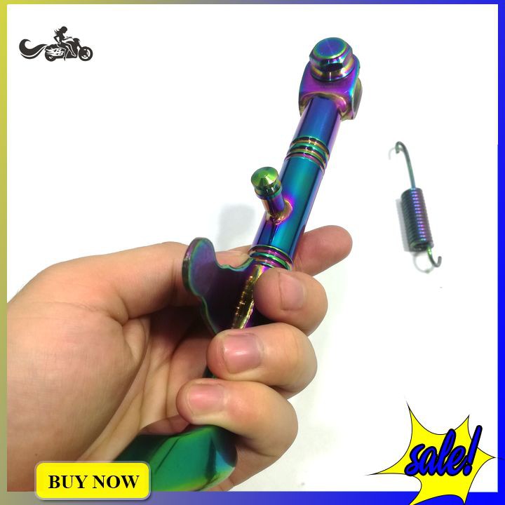 Chân chống inox đặc thiết kế riêng cho Wave, Drem màu titan siêu đẹp