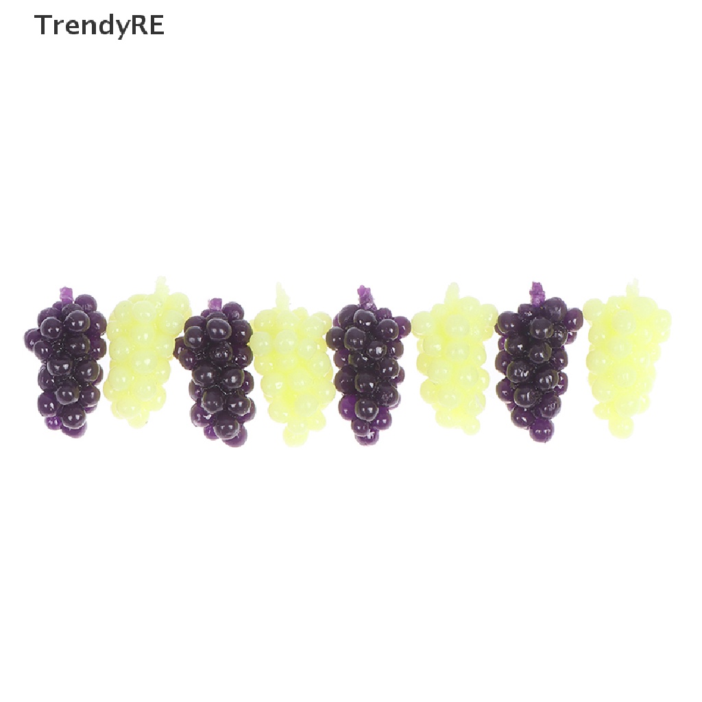 Set 4 Chùm Nho Mini Trang Trí Nhà Búp Bê Tỉ Lệ 1 / 12