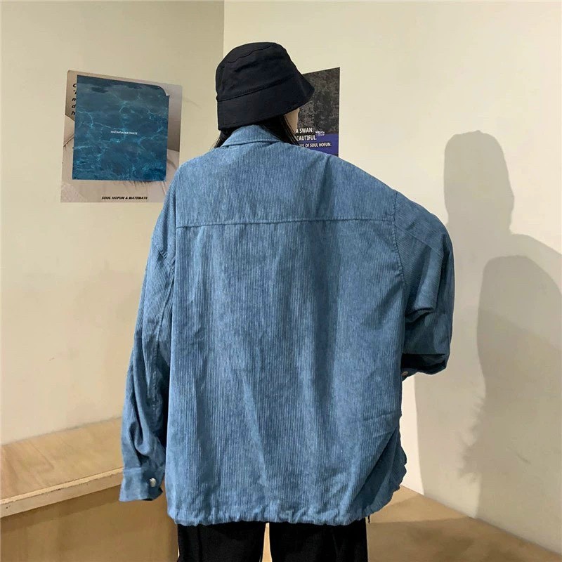 [Mã FASHIONTT20 giảm 20% TỐI ĐA 30K đơn 120K] Áo khoác kaki kiểu sơ mi, áo khoác nhẹ nam nữ vải nhung cao cấp | BigBuy360 - bigbuy360.vn