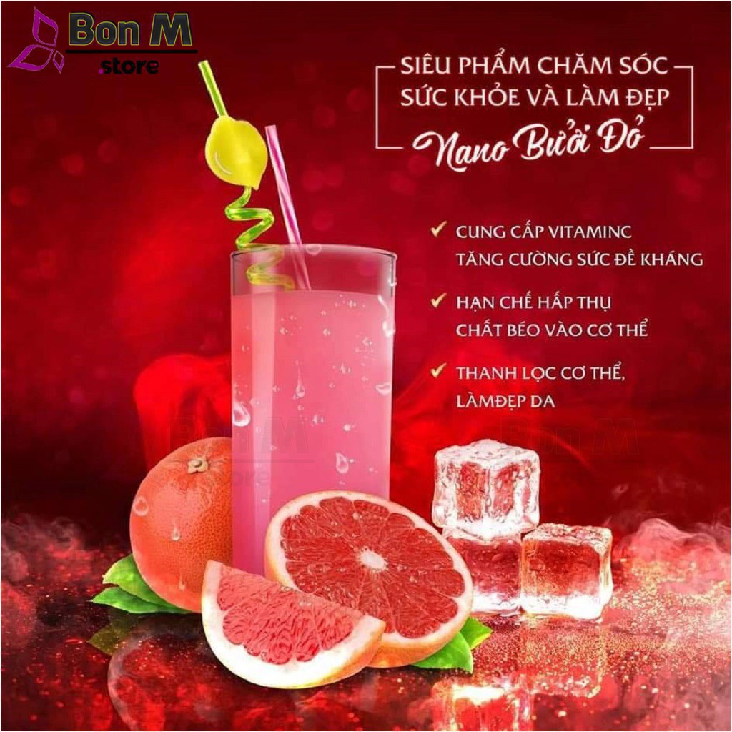 Nano Bưởi Đỏ Hera ❤️Tặng quà xinh❤️ Bột Nano bưởi đỏ Hera Plus, Giảm Cân, Đẹp Da, Thanh Lọc Cơ Thể