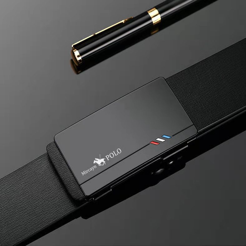 Thắt Lưng Da Dây nịt nam Cao Cấp khóa tự động 110cm-130cm x 3.3cm Bảo Hành 6 tháng.