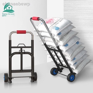 Nổ xe đẩy nhỏ để di chuyển và kéo hàng hóa Các quầy có thể gập lại chở đồ mua sắm tại nhà tạp