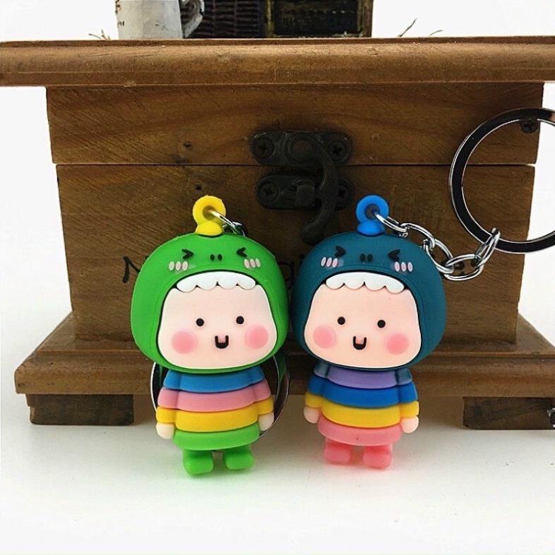 [Giá sỉ] Móc Khoá Hình Búp Bê Béo Khủng Long Siêu Dễ Thương