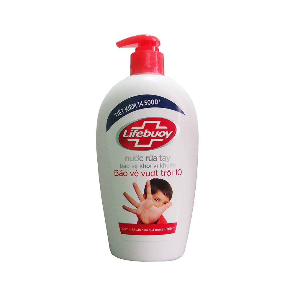 Nước Rửa Tay Lifebuoy 500g-180g