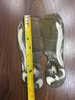 Lược Phượng cuộn khắc 2 mặt