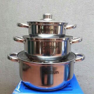 Bộ nồi 3 đáy goldsun