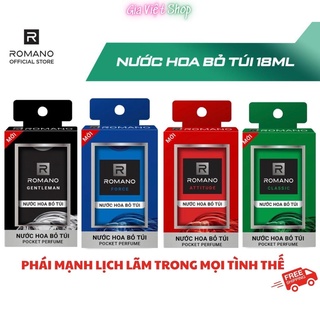 Nước Hoa bỏ túi Romano: Classic, Attitude, Force, Gentleman 18ml