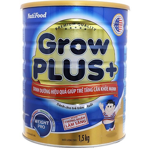 Sữa bột NutiFood Grow PLUS Xanh 1,5kg