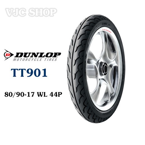 Lốp vỏ xe máy Dunlop TT901 80-90-17 TT 44P dùng cho Wave RS - 37170100