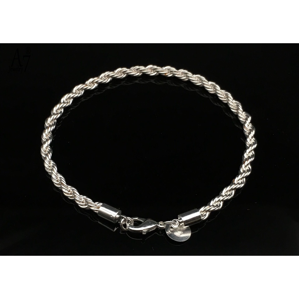 Vòng đeo tay mạ bạc 925 phong cách thời trang cao cấp