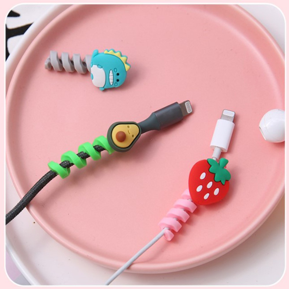 Phụ Kiện Bảo Vệ Dây Cáp Sạc USB Bằng Silicon Mihan