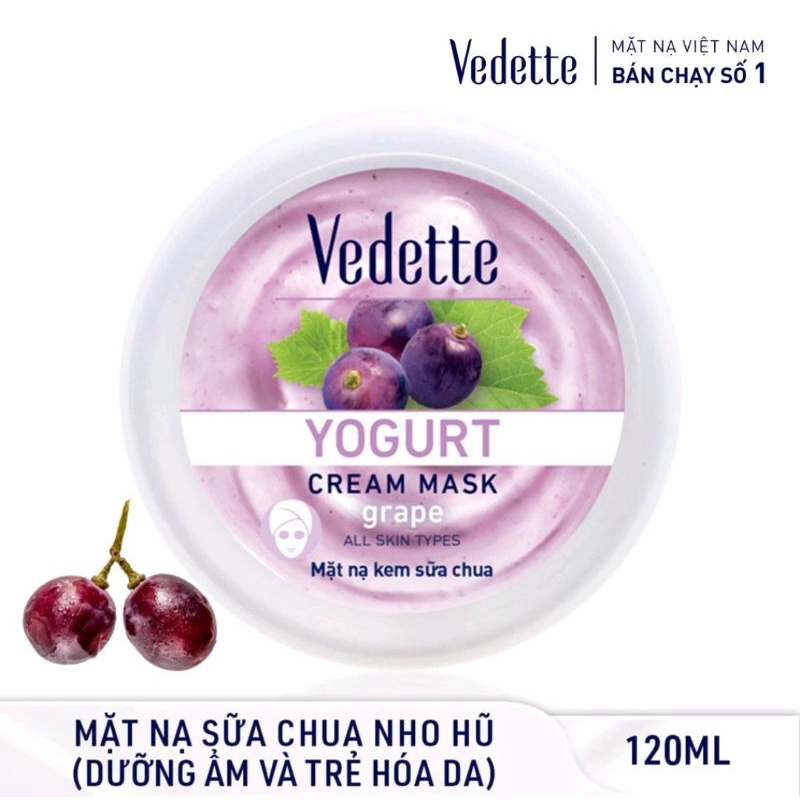 Mặt Nạ Đất Sét Sạch Sâu Dịu Nhẹ Quercus Trắng Vedette (140g)