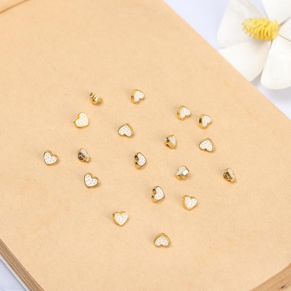 Bộ 20 Nút Mini Dễ Thương Dùng Trang Trí Quần Áo Búp Bê DIY