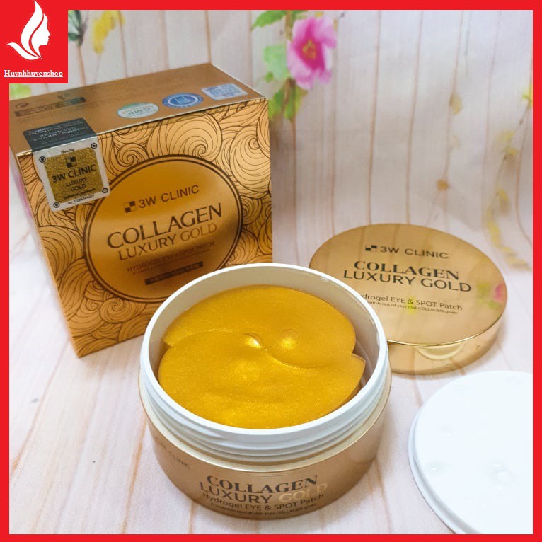 [auth] Mặt Nạ Mắt Collagen Luxury Gold 3W Clinic (90g/60 cái)