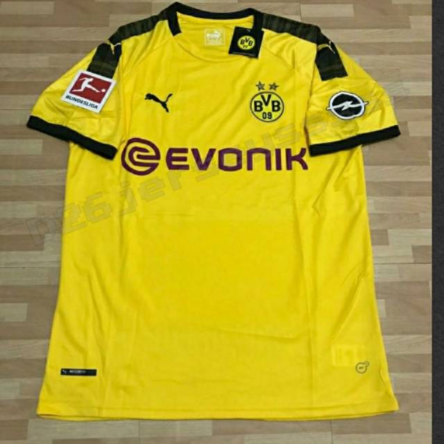 Áo Thun In Logo Đội Tuyển Borussia Jersey Dortmund Home 2019 / 2020