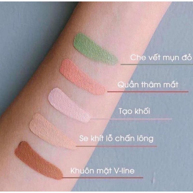 Che Khuyết Điểm 5 Ô Catrice AllRound Concealer Palette