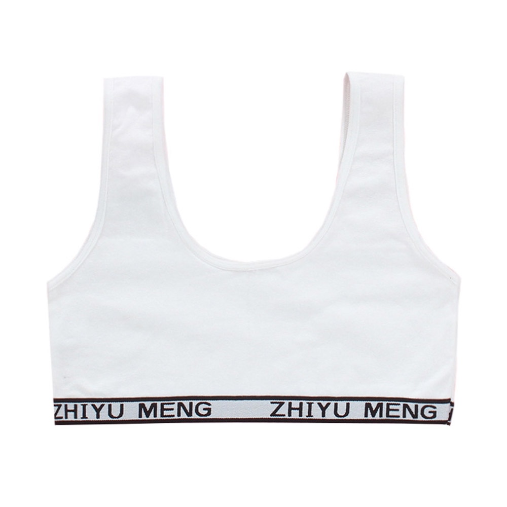 Áo Ngực Thể Thao Không Gọng Bằng Cotton Dành Cho Bé Gái Tuổi Teen