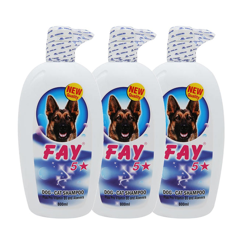 Dầu Tắm Chó mèo Fay 5* 800ml (Hanpet 104) fay năm sao tắm chó mèo