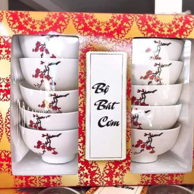 Bộ chén sứ cao cấp Bát Tràng