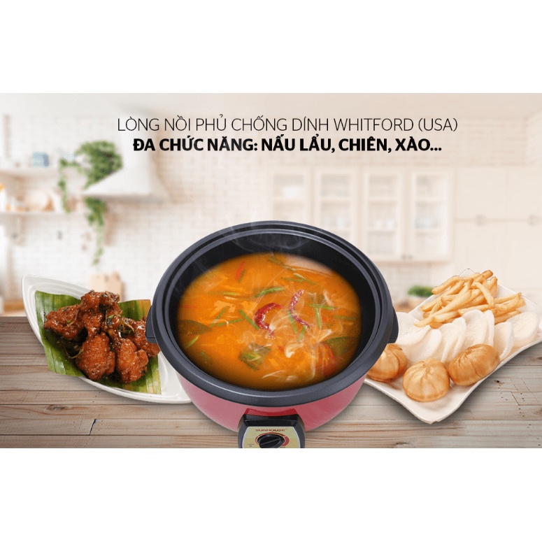 Lẩu điện SUNHOUSE SHD4520 - Hàng Chính Hãng Sunhouse Bảo hành 12 tháng